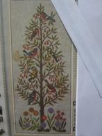 borduurpatroon vogelboom voederhuisje reiger specht uilen, Ophalen of Verzenden, Zo goed als nieuw, Handborduren, Patroon