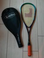 Capital squash racket met hoes, Sport en Fitness, Squash, Gebruikt, Ophalen of Verzenden, Met hoes