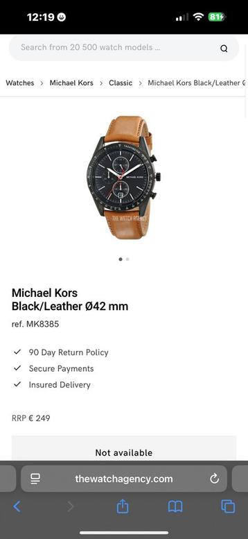 Michael Kors Horloge 2x Nieuw beschikbaar voor biedingen