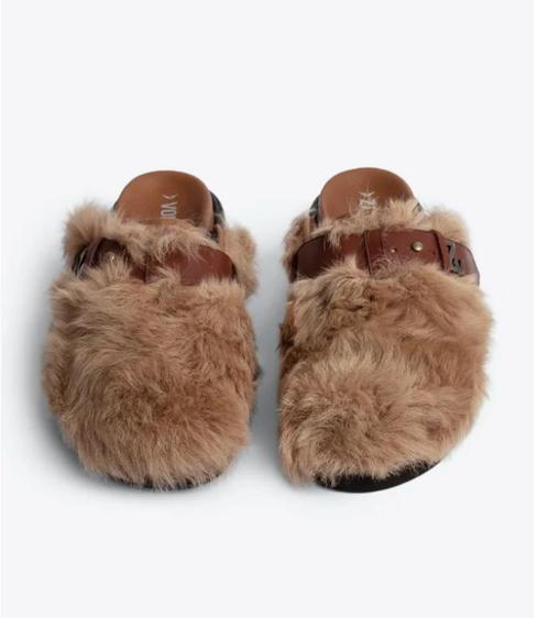 Zadig et Voltaire slippers, maat 39. NIEUW, Kleding | Dames, Schoenen, Nieuw, Slippers, Bruin, Verzenden