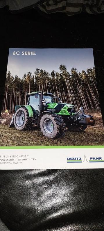 Deutz fahr 6C serie trekker folder 6115c traktor brochure  beschikbaar voor biedingen