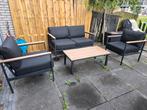 Mooie Tuinset - Bank, Stoelen & Tafel, Ophalen, 4 zitplaatsen, Bank, Aluminium