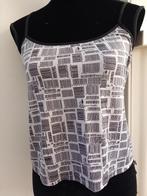 top,maat M,38/40,streepjescode,wit,zwart,lingerie,hemdje, Maat 38/40 (M), Verzenden, Wit, Zo goed als nieuw