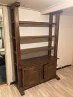 Houten Boekenkast met Deurtjes, Ophalen, Met plank(en), Gebruikt, 100 tot 150 cm