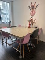 Steigerhouten Bureau 180x138 - Eindhoven, Antiek en Kunst, Ophalen