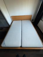 Bed met binnenveringsmatrassen., Ophalen, Gebruikt, Tweepersoons, 200 cm