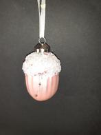 Lichtroze eikel Kerstornament Glas, Verzenden, Nieuw