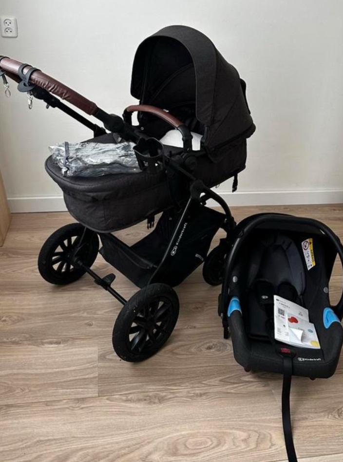Kinderkraft kinderwagen + autostoel, Kinderen en Baby's, Kinderwagens en Combinaties, Gebruikt, Kinderwagen, Overige merken, Luchtbanden