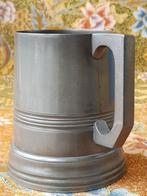 Mooie antieke Engelse beker met glazen bodem 11,8 cm. 1867., Antiek en Kunst, Ophalen of Verzenden