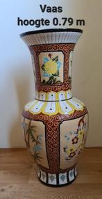 Grote Aziatische Keramiek Vazen Set (79cm), Overige kleuren, Aardewerk of Porselein, Ophalen of Verzenden, Zo goed als nieuw