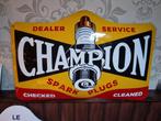 Champion bougie emaille, Ophalen of Verzenden, Zo goed als nieuw, Reclamebord