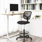 Ergonomische werkkruk - Bureaustoel - zithoogte 51,5-71,5 cm, Ophalen, Zwart, Nieuw, Bureaukruk