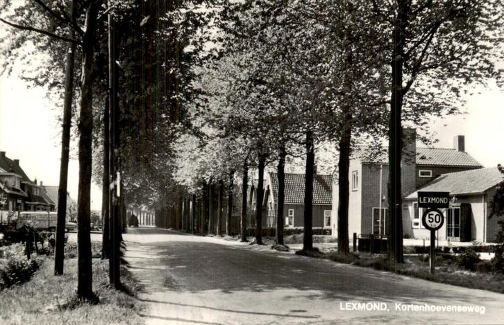 Lexmond - Kortenhoevenseweg, Verzamelen, Ansichtkaarten | Nederland, Ongelopen, Zuid-Holland, Voor 1920, Ophalen of Verzenden