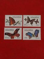 Uganda 407-410vlinders 1984 postfris mi 18 eu, Postzegels en Munten, Ophalen of Verzenden, Dier of Natuur