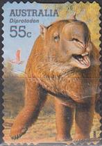 Australië -1.27- 2008 - Prehistorie- Diprotodon (Buideldier), Postzegels en Munten, Postzegels | Oceanië, Verzenden, Gestempeld