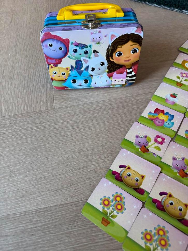 Gabby's Poppenhuis Memory in Blikken Koffer, Kinderen en Baby's, Speelgoed | Overig, Zo goed als nieuw, Jongen of Meisje, Ophalen of Verzenden