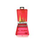 Trappenboor Set Germat 3-delig 4mm tot 30mm – Compleet met S, Verzenden, Nieuw, Gereedschap of Toebehoren