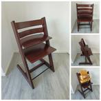 Stokke Tripp Trapp bruin evt. met babyset en kussenset, Ophalen of Verzenden, Zo goed als nieuw, Stokke Tripp Trapp, Stoelverkleiner