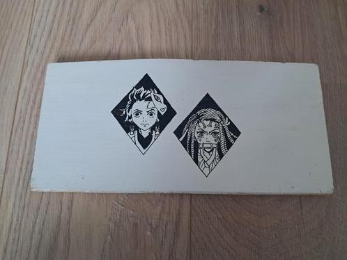 Uniek Handgemaakt Anime Schilderij op Hout, Antiek en Kunst, Kunst | Schilderijen | Modern, Ophalen of Verzenden