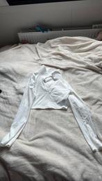 Topje met kraag, Ophalen, Wit, Nieuw, Lange mouw