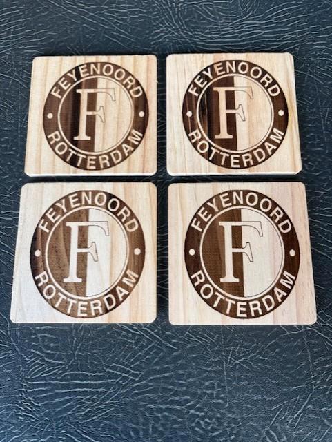Feyenoord onderzetters, Huis en Inrichting, Woonaccessoires | Onderzetters, Nieuw, Glas of Kopje, Ophalen of Verzenden