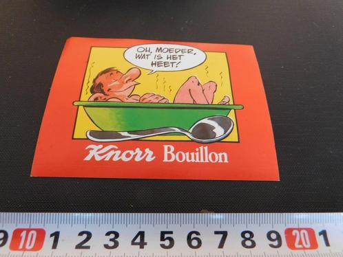 sticker strip KNORR Bouillon Oh moeder wat is het heet !, Verzamelen, Stickers, Zo goed als nieuw, Bedrijf of Vereniging, Ophalen