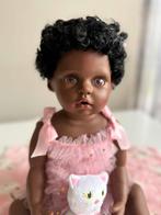 Pursuebaby full body donker reborn baby doll pop Caleb, Verzenden, Zo goed als nieuw, Pop