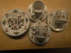Kerstservies met winterse taferelen voor 3 personen, Ophalen of Verzenden, Porselein, Overige stijlen, Bord(en)