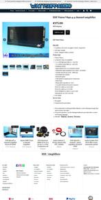ESX Vision V840.4 4 kanaals versterker 4 x 200W RMS, Gebruikt, Audio Design, Am Breilingsweg 3, 76709 Kronau, Duitsland, Ophalen of Verzenden