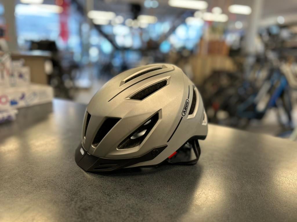 Abus Pedelec 2.0 Fietshelm - Maat L (56-62 cm) - Grijs, Fietsen en Brommers, Fietsaccessoires | Fietshelmen, Ophalen of Verzenden