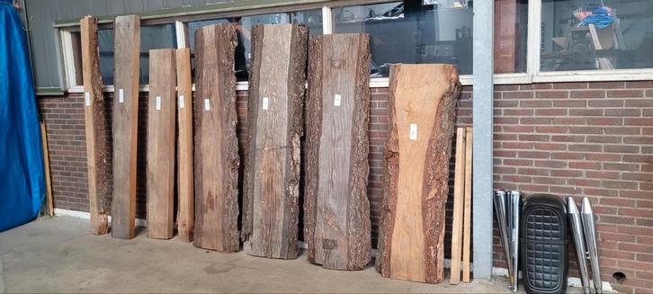 Eikenhouten schaaldelen, Doe-het-zelf en Verbouw, Hout en Planken, Gebruikt, Overige typen, Eiken, Minder dan 200 cm, 50 mm of meer