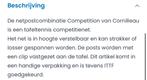 Cornilleau Posts en net Competition Clip iTTF, Nieuw, Ophalen of Verzenden, Net, Batje(s) of Balletje(s), Wedstrijdformaat