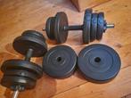 halter set, Sport en Fitness, Fitnessmaterialen, Ophalen of Verzenden, Zo goed als nieuw, Halterset