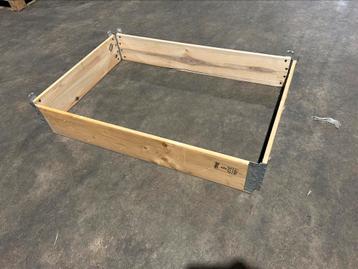 nette palletranden 120x80x20 cm moestuinbak gebruikt beschikbaar voor biedingen