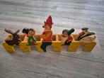 Vintage Knikkerspel met Houten Figuren, Ophalen of Verzenden, Gebruikt