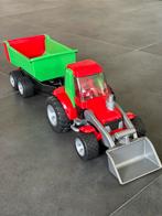 Bruder Roadmax Tractor met Voorlader en Aanhanger, Kinderen en Baby's, Speelgoed | Speelgoedvoertuigen, Ophalen, Zo goed als nieuw