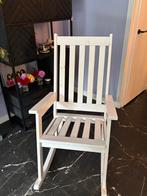 Witte Schommelstoel, Huis en Inrichting, Stoelen, Ophalen, Wit, Zo goed als nieuw, Eén