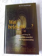 Wat betekent..?. Drs PA Zevenbergen, Drs PA Zevenbergen, Christendom | Protestants, Ophalen of Verzenden, Zo goed als nieuw