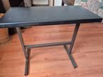 Zwarte orgelkruk / bijzettafel, Huis en Inrichting, Stoelen, Ophalen, Gebruikt, Zwart, Metaal