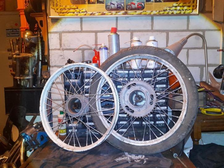 Puch Maxi spaakwielen, Fietsen en Brommers, Brommeronderdelen | Puch, Gebruikt, Ophalen