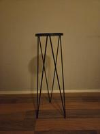 Retro Platenstandaard / Plantenstandaard - Zwart Metaal, Huis en Inrichting, Woonaccessoires | Overige, Ophalen, Zo goed als nieuw