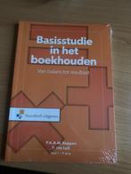 Basisstudie in het boekhouden deel 1 / 9789001889272, Boeken, Nieuw, Ophalen of Verzenden, Noordhoff Uitgevers, Economie en Marketing