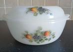 Arcopal vintage schaal met deksel, Huis en Inrichting, Keuken | Servies, Ophalen of Verzenden, Glas, Overige stijlen, Schaal of Schalen