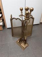 Vintage Vonkenscherm & Haardstel, Huis en Inrichting, Haarden, Ophalen, Gebruikt, Overige soorten