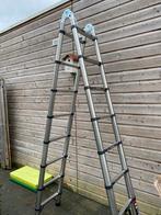 Telescoop ladder A-stand 2x 2,5meter. In verticale stand 5m, Verzenden