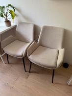 Crème Stoffen Stoelen - Set van 3, Huis en Inrichting, Stoelen, Ophalen, Twee, Zo goed als nieuw, Stof