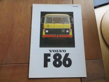 NL folder Volvo F 86 vrachtwagens en trekkers ca 1975 beschikbaar voor biedingen