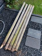 5 (Stek)palen 60mm plusminus 120 cm lengte, Tuin en Terras, Palen, Balken en Planken, Ophalen of Verzenden, Gebruikt, Minder dan 180 cm