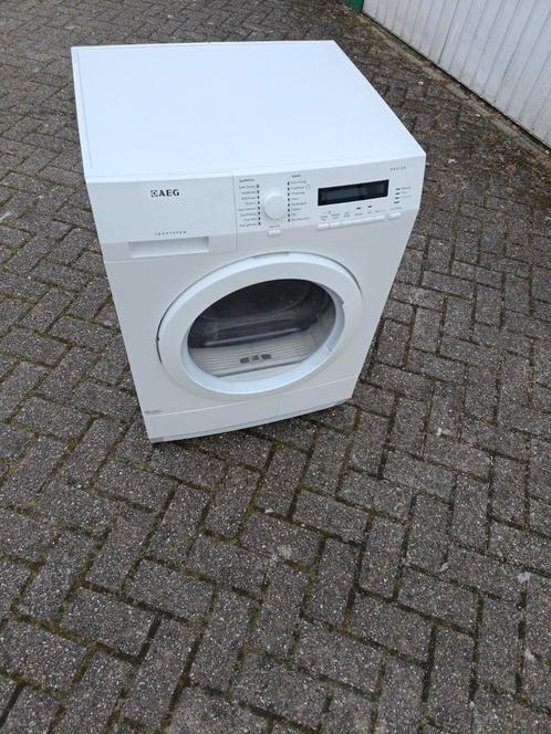 AEG T72276NAC condensdroger 7kg zo goed als nieuw., Witgoed en Apparatuur, Wasdrogers, Zo goed als nieuw, Condens, Voorlader, 6 tot 8 kg