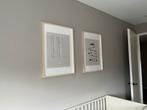 Twee fotolijsten inclusief posters, Ophalen of Verzenden, Zo goed als nieuw, Hout, Minder dan 50 cm